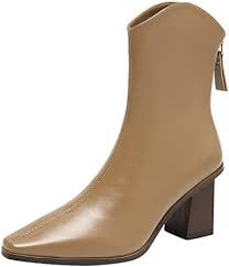 Chunky Heel Vinterskor för Dam