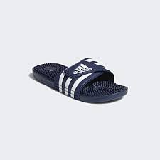 Adidas Adissage Tofflor - Mörkblå/Vit